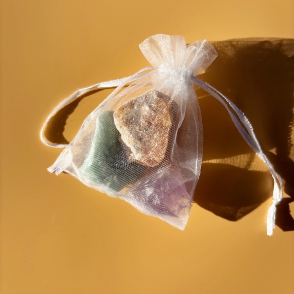 Mind Body Heart Crystal Trio | Amethyst, Green Quartz & Orchid Calcite | Healing - Picture 5 of 9